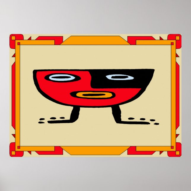 Poster Sinal de Bar Tiki (Frente)