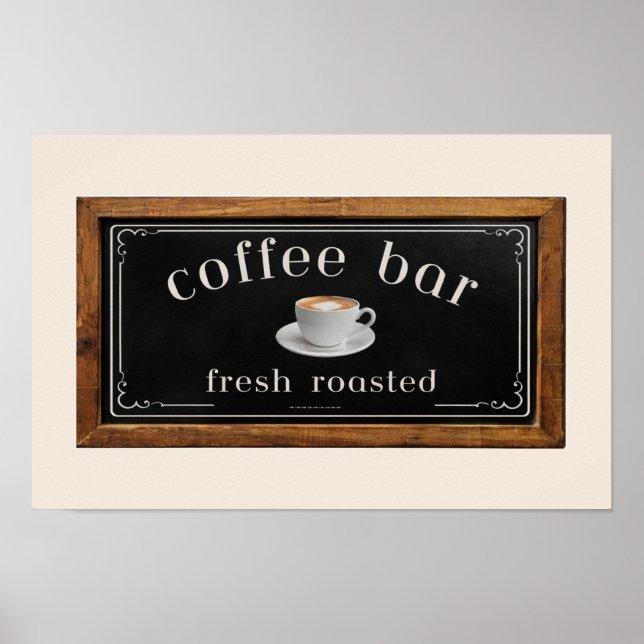 Poster Sinal de barra de café de pôster de casa de fazend (Frente)