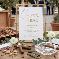 Sinal de Barra de Charuto de Casamento Roscas Mini