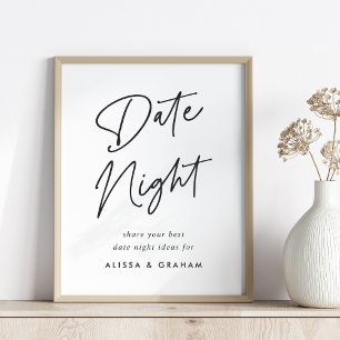 Poster Sinal de Barra de Data de chá de panela