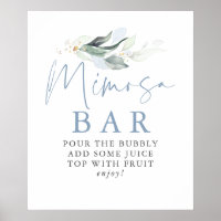 Sinal de barra de Mimosa de folhas de ouro com ver