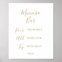 Sinal de Barra de Mimosa Nupcial com Caligrafia Do