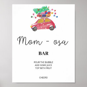Poster Sinal de barra de mom-osa perene. Barra de momosa 
