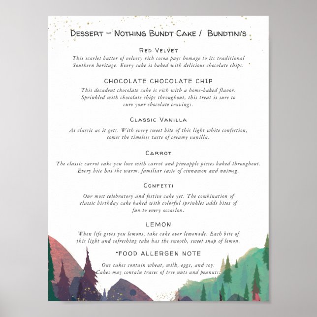 Poster Sinal de Barra de Sobremesa Cartaz de Casamento (Frente)