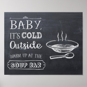 Poster Sinal de Barra de Sopa