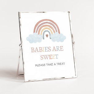 Poster Sinal de Bebês são Doce Boho Pequeno Raio de Sol