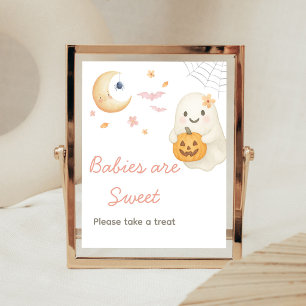 Poster Sinal de Bebês São Doce para Chás de Bebê da Peque