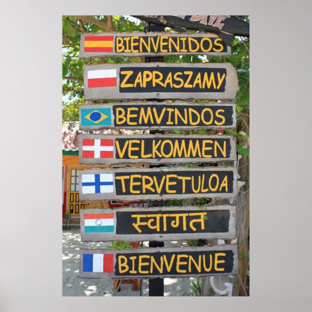 Poster Sinal de boas-vindas (Frente)