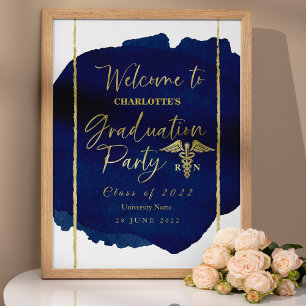 Poster Sinal de boas-vindas à Festa de formatura médica e