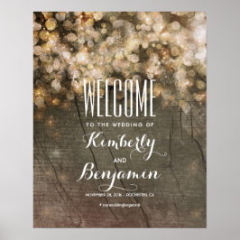 Poster Sinal de Boas-vindas ao Casamento Russo das Luzes 