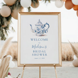 Poster Sinal de boas-vindas ao Chá de casamento do Tea Pa