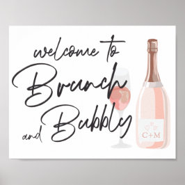 Poster Sinal de boas-vindas ao Chá de fraldas Boho Fiesta