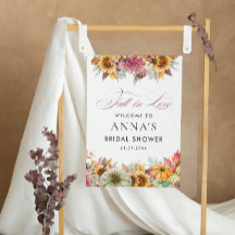 Sinal de boas-vindas ao Chá de panela Pumpkin Apai