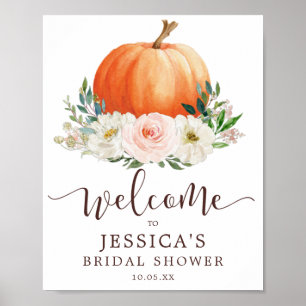 Poster Sinal de boas-vindas ao Chá Pumpkin Apaixonado