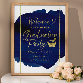 Poster sinal de boas-vindas da Faculdade de Farmácia