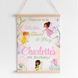 Poster Sinal de Boas-vindas da Festa de aniversário de Fa