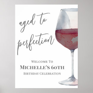 Poster Sinal de boas-vindas da Festa de aniversário de vi