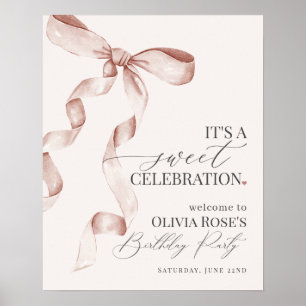 Poster Sinal de boas-vindas da Festa de aniversário do Ar