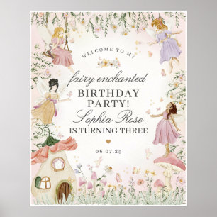 Poster Sinal de Boas-vindas da Festa de aniversário Encan