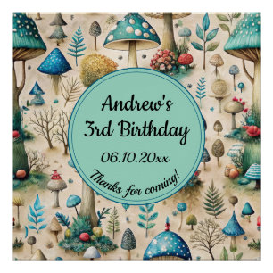 Póster Sinal de Boas-vindas da Festa de aniversário Fairy
