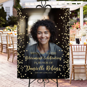 Póster Sinal de boas-vindas da festa de aposentadoria com