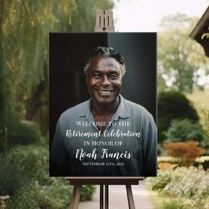 Poster Sinal de boas-vindas da festa de aposentadoria com