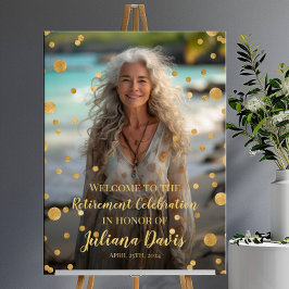Poster Sinal de boas-vindas da festa de aposentadoria com