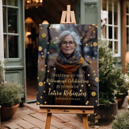 Póster Sinal de boas-vindas da festa de aposentadoria com