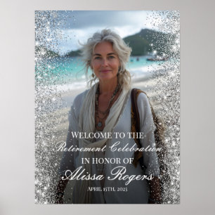 Poster Sinal de boas-vindas da festa de aposentadoria com