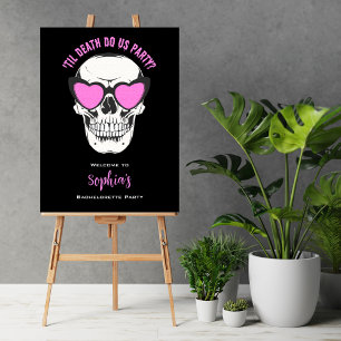Poster Sinal de boas-vindas da Festa de solteira do crâni