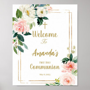 Poster Sinal de Boas-vindas da Primeira Comunhão
