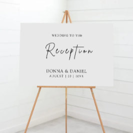 Poster Sinal de boas-vindas da Recepção de casamento mode