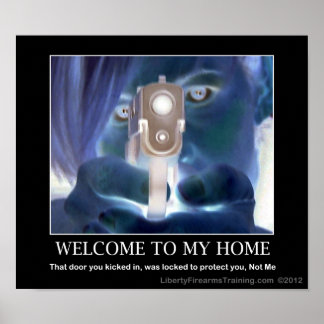 Poster Sinal de boas-vindas da segunda emenda