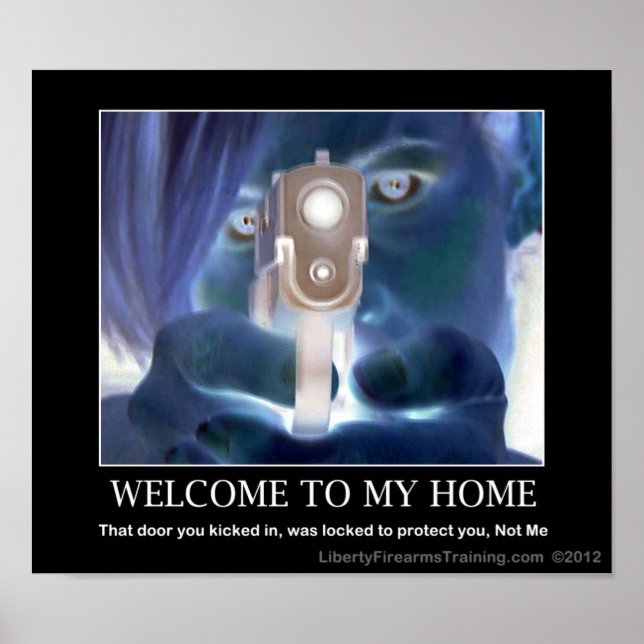 Poster Sinal de boas-vindas da segunda emenda (Frente)