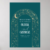 Sinal de Boas-vindas das Estrelas da Noite Celesti