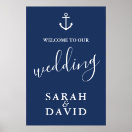 Poster Sinal de Boas-vindas de Âncora do Marinho Náutico