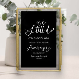 Poster Sinal de Boas-Vindas de Aniversário de Casamento