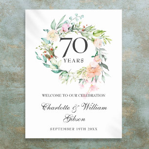 Poster Sinal de Boas-Vindas de Aniversário de Casamento d