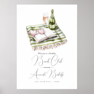 Poster Sinal de Boas-Vindas de Aniversário do Coastal Chi
