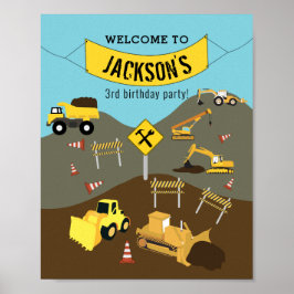 Poster Sinal de Boas-vindas de Aniversário do Site de Cam