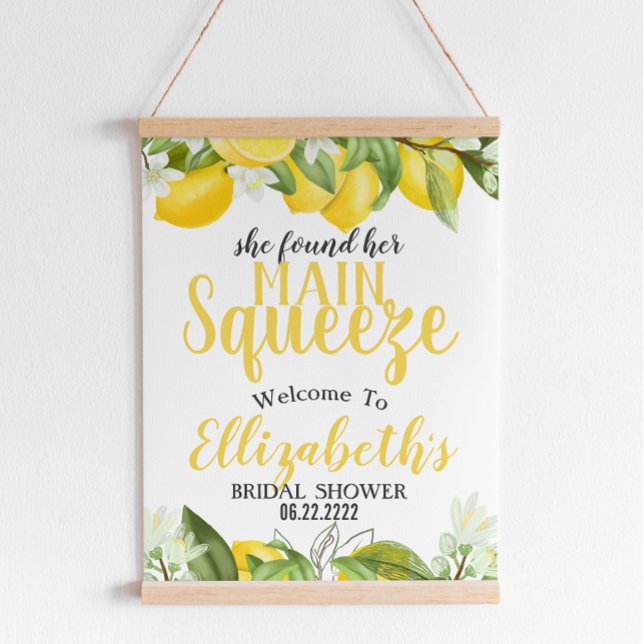 Poster Sinal de Boas-vindas de Aniversário para Limões de (Criador carregado)