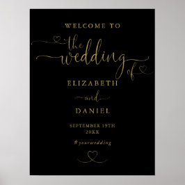 Poster Sinal de Boas-Vindas de Boas-Vindas de Script de C