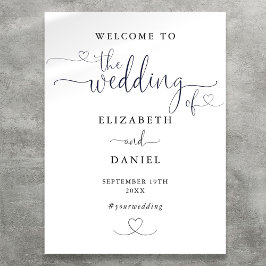 Poster Sinal de Boas-Vindas de Boas-Vindas de Script de C