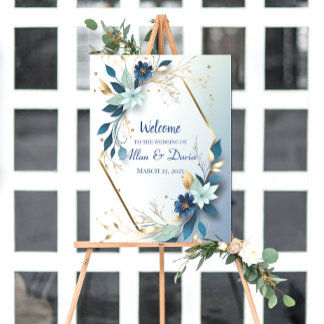 Poster Sinal de boas-vindas de casamento
