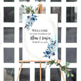 Poster Sinal de boas-vindas de casamento