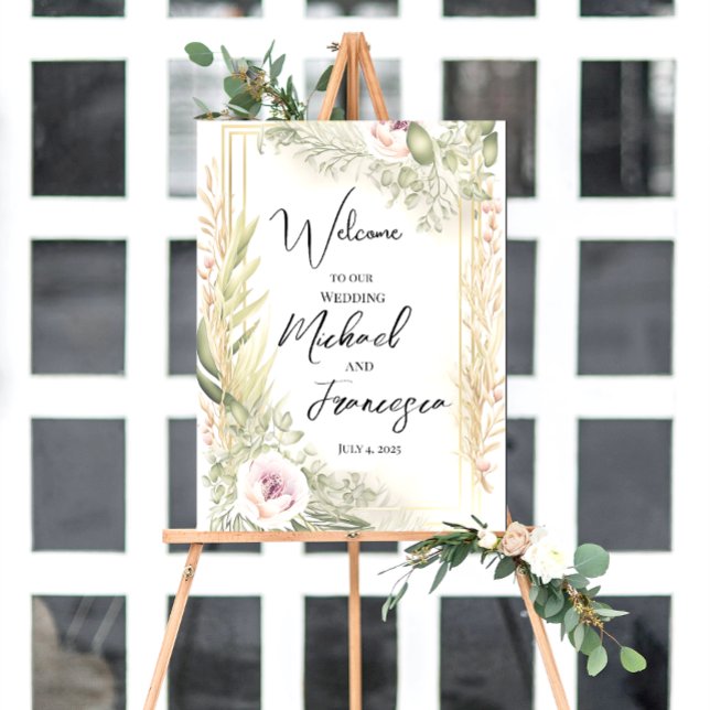 Poster Sinal de boas-vindas de casamento (Criador carregado)