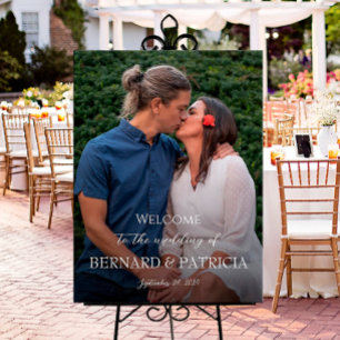 Poster Sinal de boas-vindas de casamento com transferênci