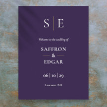 Sinal De Boas-Vindas De Casamento De Monograma Rox