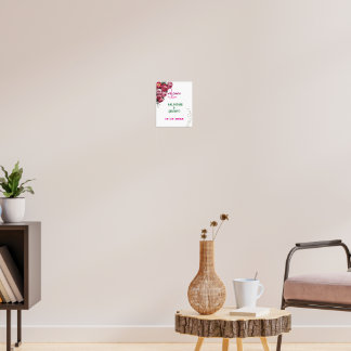 Poster Sinal de Boas-Vindas de Casamento Floral Rosa Eleg