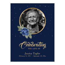 Sinal de Boas-Vindas de Funeral Floral Azul Person